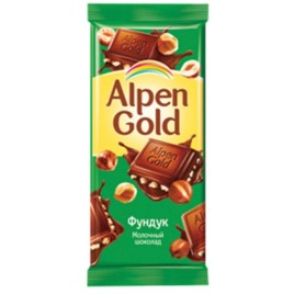 Шоколад Альпен Гольд 90г фундук