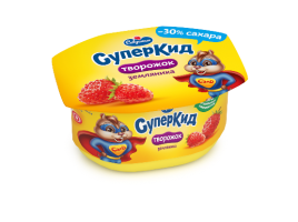 Паста СуперКид земляника 3,5% 110гр п/ст Савушкин