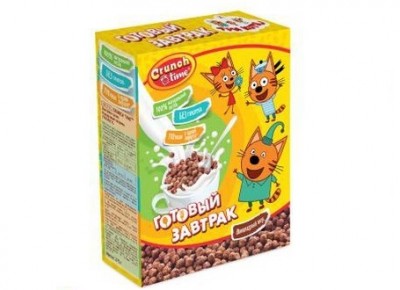 Готовый завтрак Кукурузные шарики Три кота 170гр