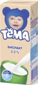 БЗМЖ "Тема" Биолакт сладкий Кисломолочный продукт  3,2% 206г