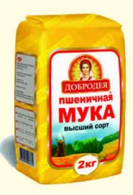 Добродея Мука пшеничная в/с 2кг