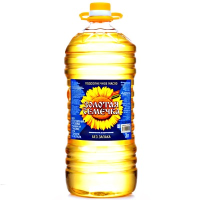 Масло подсолнечное Золотая семечка 3л