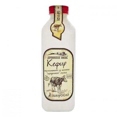 Кефир Деревенская жизнь Айширский 3,4-6% 0,75л