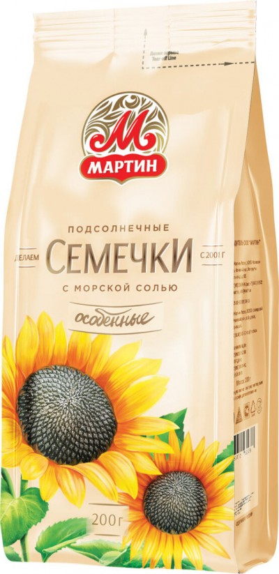 Семечки отборные особенные с морской солью От Мартина 200г