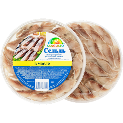 Сельдь Sungusto ф/к в масле 150гр