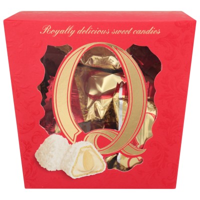 Конфеты Q со сливочной начинкой миндалем и кокосом 150г