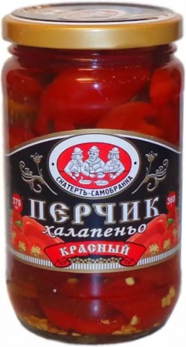 Перчик халапеньо красный Скатерть-самобранка 370мл ст/б