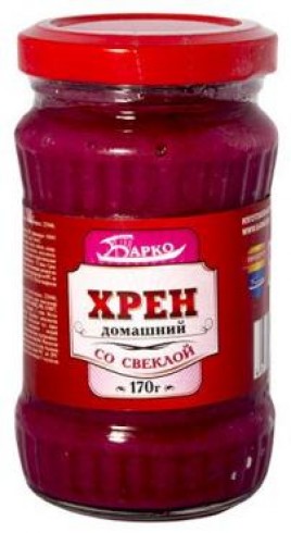 Хрен Домашний со свеклой 170гр/Барко/