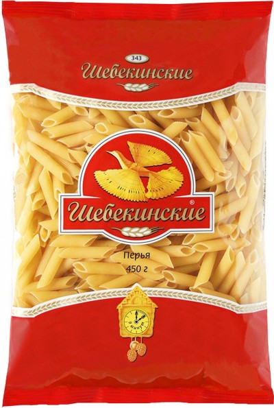 Шебекинские Макаронные изделия Перья №343 450г