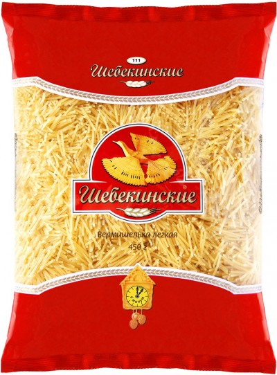 Шебекинские Макаронные изделия Вермишелька №111 450г