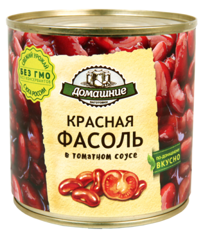 Фасоль красная в т/с ж/б 400г Домашние заготовки