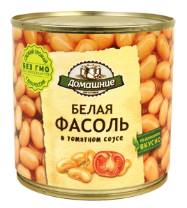 Фасоль белая в т/с ж/б 400г Домашние заготовки
