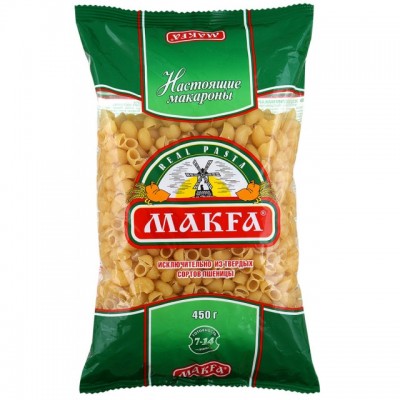 Макфа Макаронные изделия Улитки 450гр