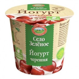 Йогурт "Село Зеленое" Черешня 3,5% 120г