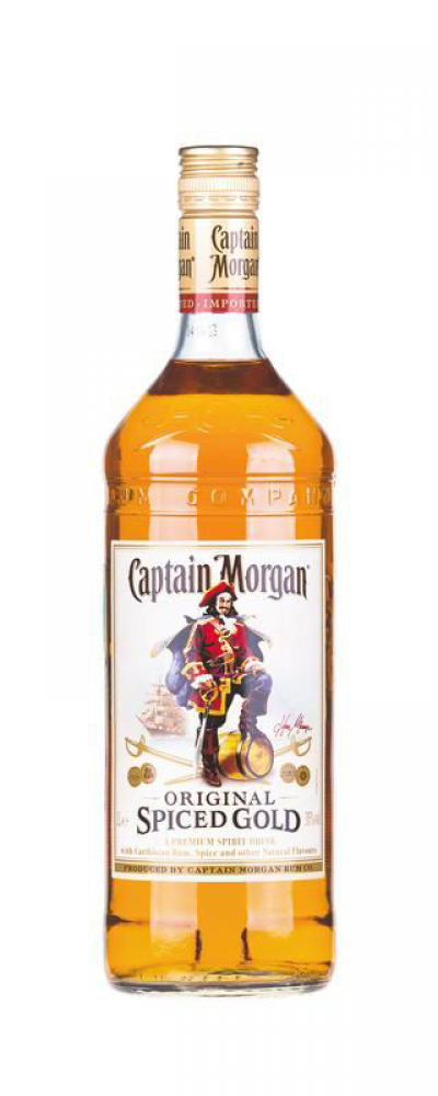 Капитан Морган Пряный Зол. 35% на основе рома 1л.