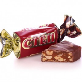 Конфеты Степ Золотой с орехом 1кг Славянка