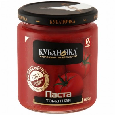 Томатная паста Кубаночка 780г ж/б