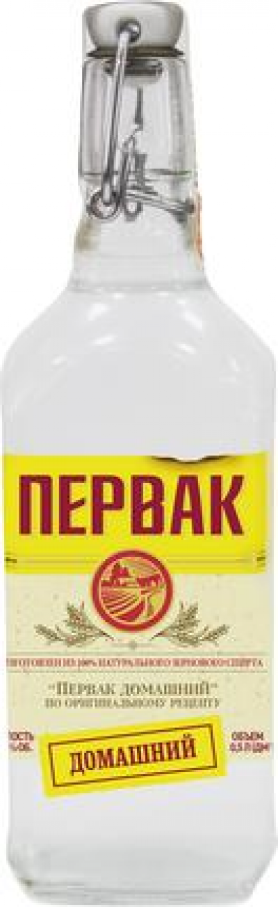 Настойка горькая Замутненная Первак домашний 40% 0,5 л