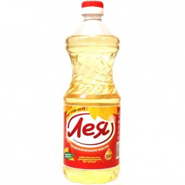 Масло подсолнечное раф.Лея  0,9л.