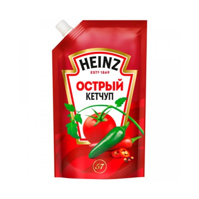 "HEINZ" Кетчуп острый доз.320гр