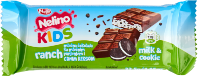 Шоколад Nelino KIDS RANCH Milk & Cookie 32,5гр
