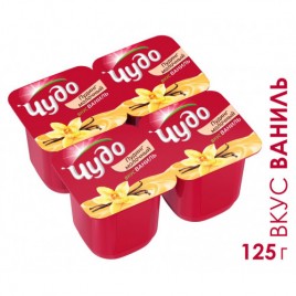 БЗМЖ Пудинг ваниль Чудо 3% 125г