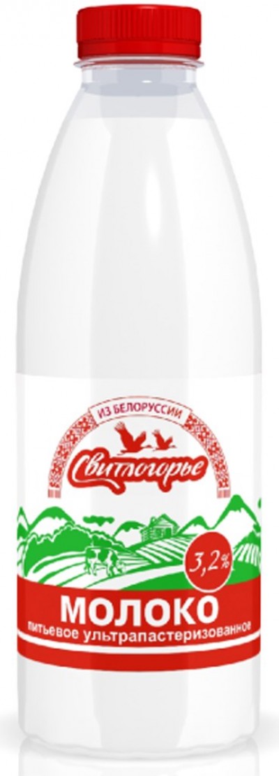 БЗМЖ Молоко УП Свитлогорье  3,2% 930мл/Пэт/ ДМЗ
