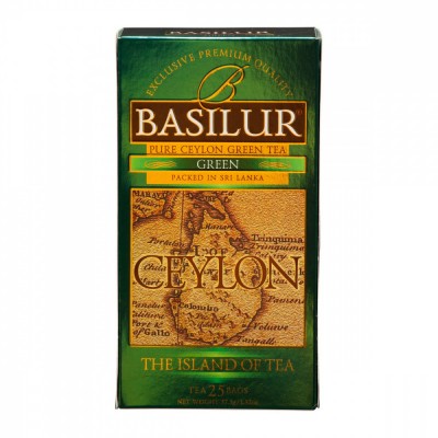 Чай зеленый Basilur Черный остров Цейлон 25пак.