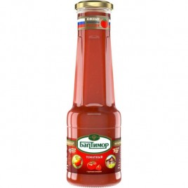 Кетчуп Балтимор Томатный с кусочками помидоров ст/б 530 г