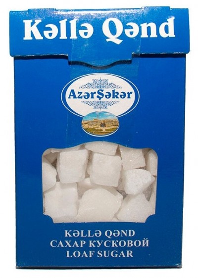 Сахар кусковой твердый 750гр картон АзерШекер