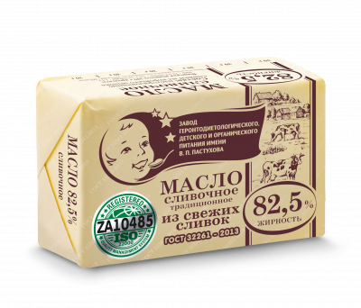 БЗМЖ Масло традиционное Премиум 82,5% 180г В.П. Пастухова