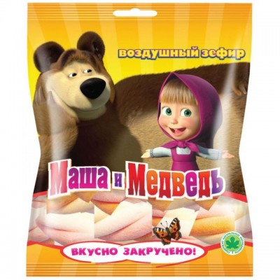 Воздушный зефир"Маша и Медведь" 80г.