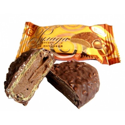 Конфеты Рулада фундук  десерт 1кг Акконд