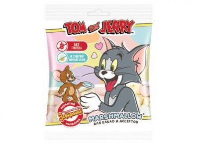 Зефир воздушный Зефирюшки для какао и десертов 40г Том и Джерри