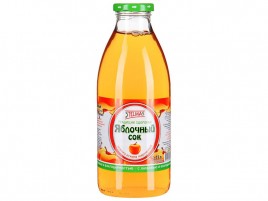 Сок Яблочный осветленный 1л ст/б Стэлмас