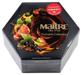 Чай Maitre de The Exсlusive Collection Ассорти 12 вкусов по 5пак*2г