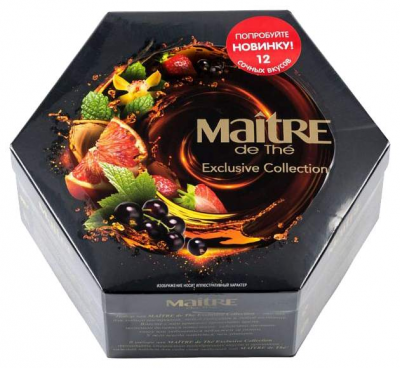 Чай Maitre de The Exсlusive Collection Ассорти 12 вкусов по 5пак*2г