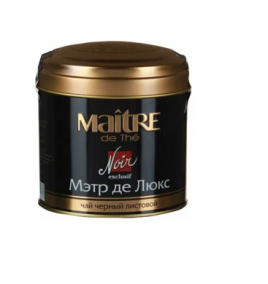 Чай Maitre de The черный листовой Мэтр де Люкс 100гр ж/б