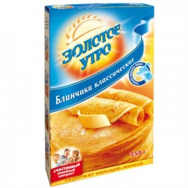 Готовая смесь Золотое утро Блинчики классические 250гр С.Пудовъ
