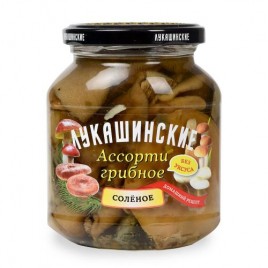 Грибы "Лукашинские" соленое ассорти 340гр ст/б