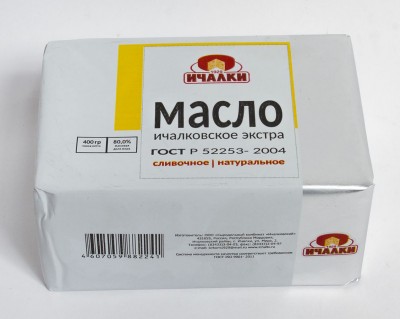 БЗМЖ Масло Ичалковское 80% 400гр Ичалки