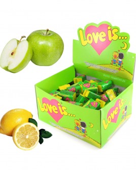 Жевательная резинка Лав ис Яблоко, лимон 4,2гр