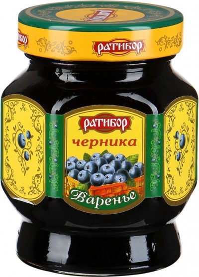 Варенье Черника Ратибор с/б 360 г