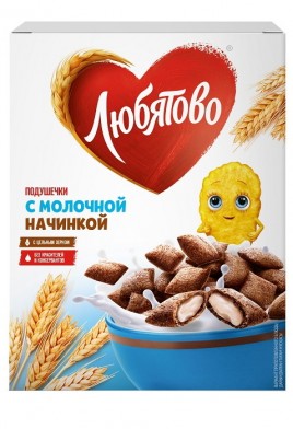 Подушечки с молочной начинкой Любятово 220гр