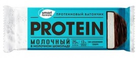 Батончик протеиновый молочный в молочном шоколаде 40гр Smart formula