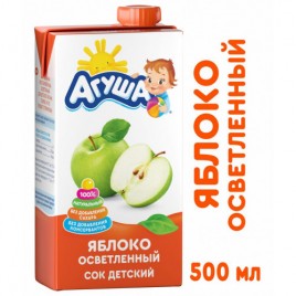 Сок яблоко Агуша т/п 500 мл