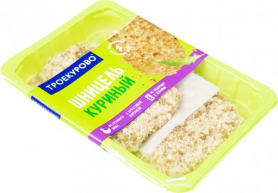 Шницель куриный охл. 350гр Троекурово