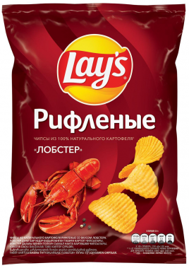 Чипсы Lay's 140г Рифленные Лобстер