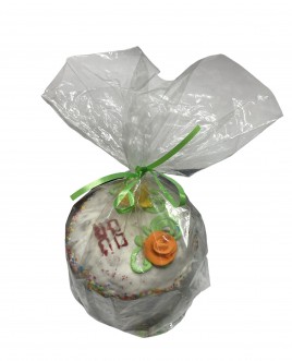 Кулич Пасхальный с розой 550гр /Александра/