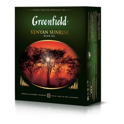 Чай Гринфилд черный Кениан Санрайз 100пак 200гр
